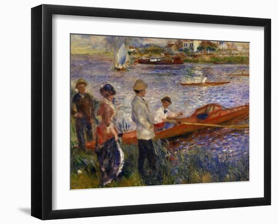Oarsmen at Chatou, 1879-Pierre-Auguste Renoir-Framed Art Print