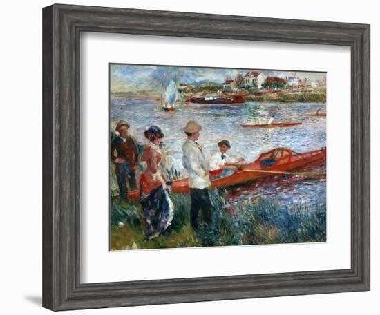 Oarsmen At Chatou, 1879-Pierre-Auguste Renoir-Framed Giclee Print