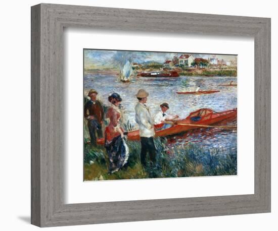 Oarsmen At Chatou, 1879-Pierre-Auguste Renoir-Framed Giclee Print