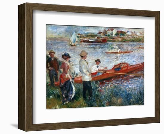 Oarsmen At Chatou, 1879-Pierre-Auguste Renoir-Framed Giclee Print