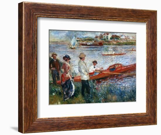 Oarsmen At Chatou, 1879-Pierre-Auguste Renoir-Framed Giclee Print