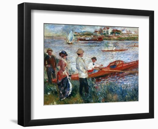 Oarsmen At Chatou, 1879-Pierre-Auguste Renoir-Framed Giclee Print