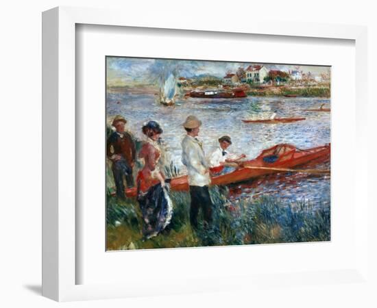 Oarsmen At Chatou, 1879-Pierre-Auguste Renoir-Framed Giclee Print