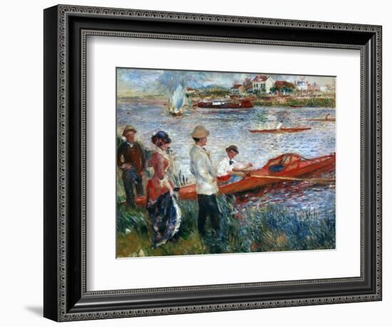 Oarsmen At Chatou, 1879-Pierre-Auguste Renoir-Framed Giclee Print