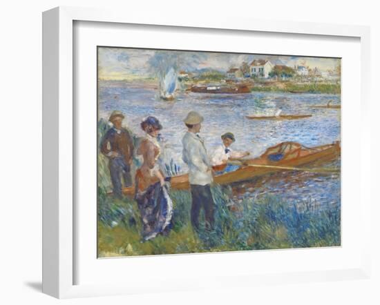 Oarsmen at Chatou, 1879-Pierre-Auguste Renoir-Framed Giclee Print