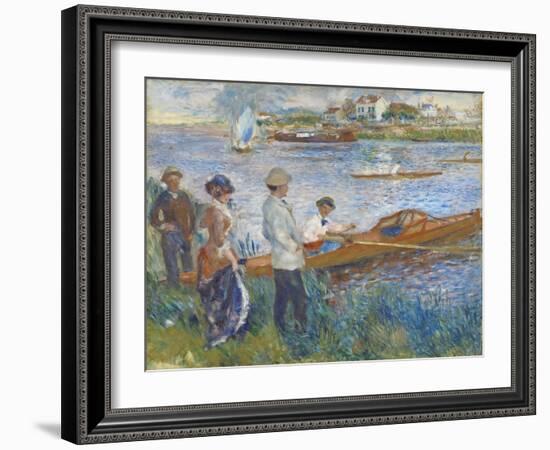 Oarsmen at Chatou, 1879-Pierre-Auguste Renoir-Framed Giclee Print