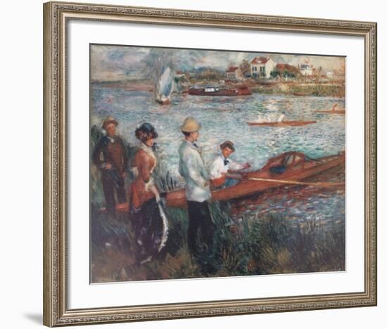 Oarsmen at Chatou-Pierre-Auguste Renoir-Framed Art Print