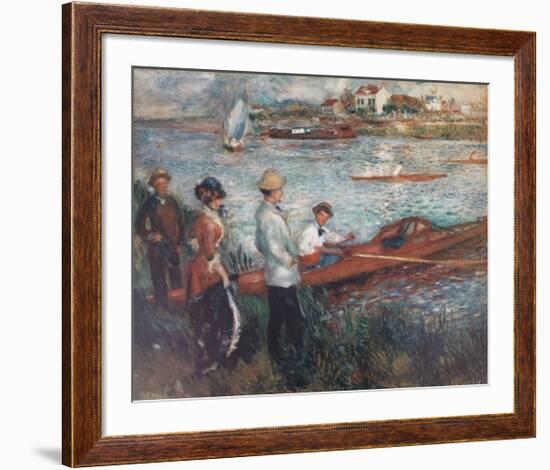 Oarsmen at Chatou-Pierre-Auguste Renoir-Framed Art Print