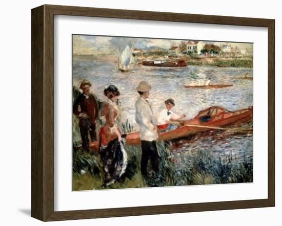 Oarsmen at Chatou-Pierre-Auguste Renoir-Framed Giclee Print