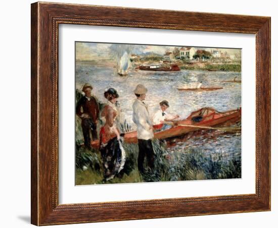 Oarsmen at Chatou-Pierre-Auguste Renoir-Framed Giclee Print