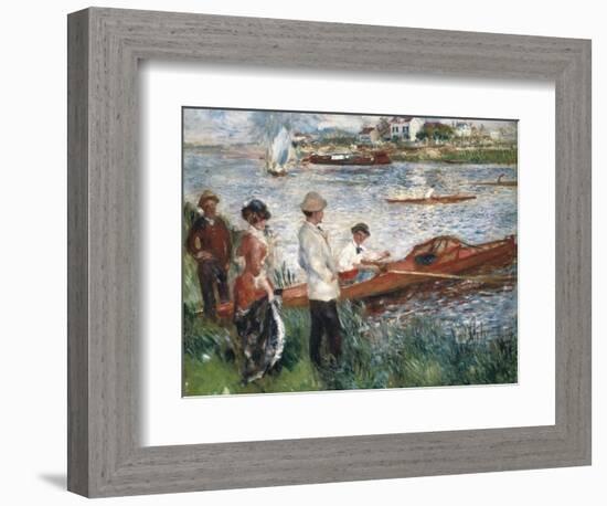 Oarsmen at Chatou-Pierre-Auguste Renoir-Framed Art Print