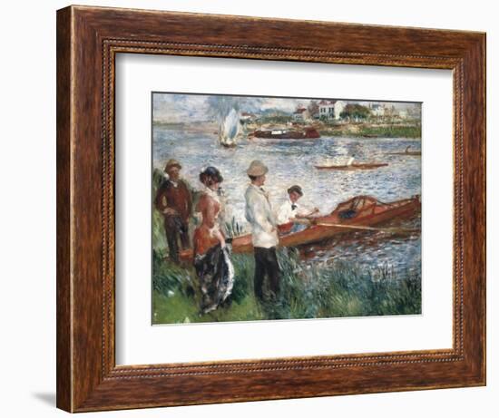 Oarsmen at Chatou-Pierre-Auguste Renoir-Framed Art Print