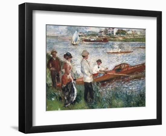 Oarsmen at Chatou-Pierre-Auguste Renoir-Framed Art Print