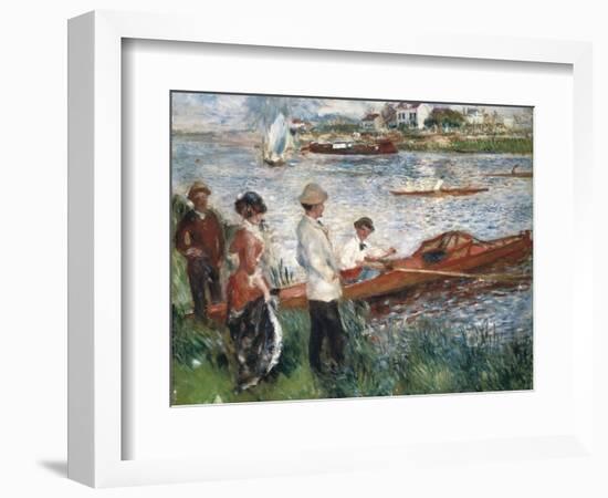 Oarsmen at Chatou-Pierre-Auguste Renoir-Framed Art Print