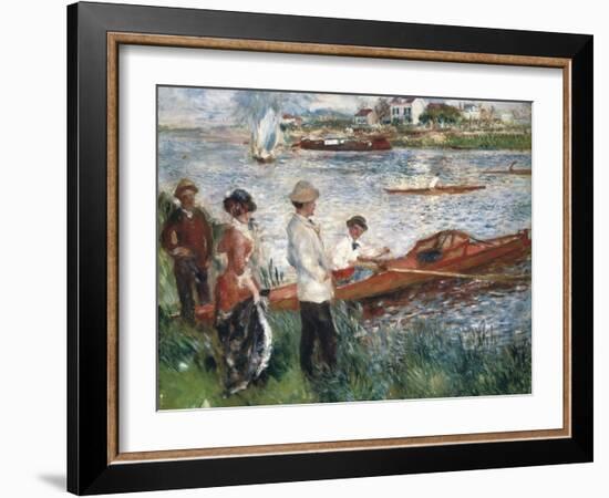 Oarsmen at Chatou-Pierre-Auguste Renoir-Framed Art Print