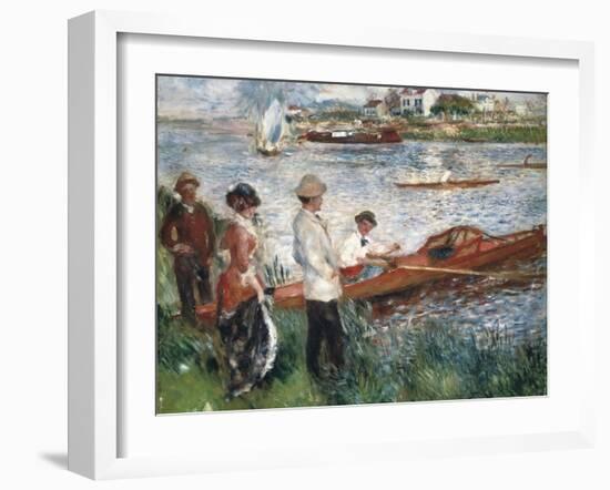 Oarsmen at Chatou-Pierre-Auguste Renoir-Framed Art Print