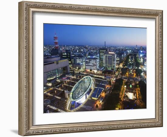 Oasis 21 and City Skyline, Nagoya City, Gifu Prefecture, Japan, Asia-Christian Kober-Framed Photographic Print