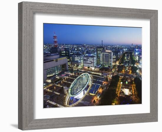 Oasis 21 and City Skyline, Nagoya City, Gifu Prefecture, Japan, Asia-Christian Kober-Framed Photographic Print