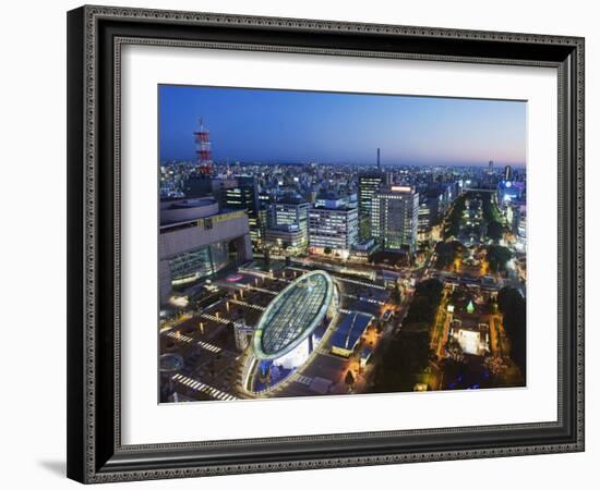 Oasis 21 and City Skyline, Nagoya City, Gifu Prefecture, Japan, Asia-Christian Kober-Framed Photographic Print