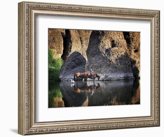 Oasis (color)-Barry Hart-Framed Art Print