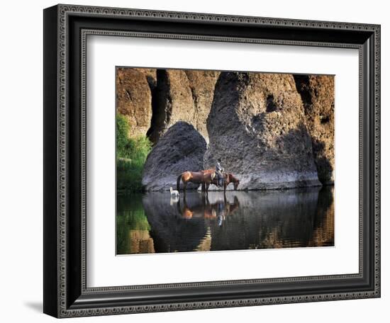 Oasis (color)-Barry Hart-Framed Art Print