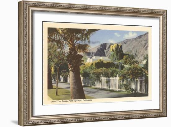 Oasis Hotel, Palm Springs, California-null-Framed Art Print