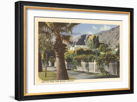 Oasis Hotel, Palm Springs, California-null-Framed Art Print