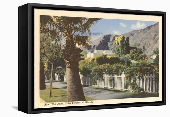 Oasis Hotel, Palm Springs, California-null-Framed Stretched Canvas