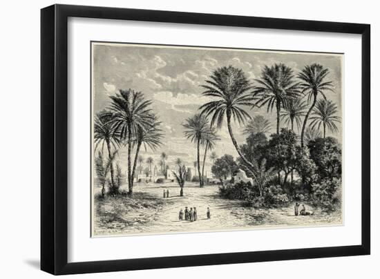 Oasis of Gafsa: Tunis-Charles Barbant-Framed Giclee Print