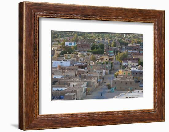 Oasis Town of Al Qasr in Western Desert of Egypt with Old Town-Peter Adams-Framed Photographic Print