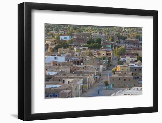 Oasis Town of Al Qasr in Western Desert of Egypt with Old Town-Peter Adams-Framed Photographic Print