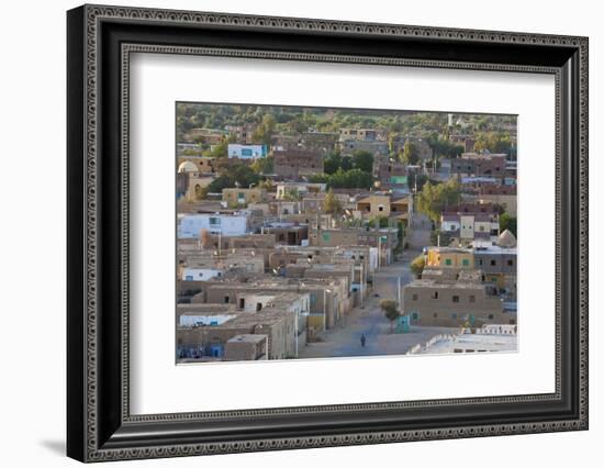 Oasis Town of Al Qasr in Western Desert of Egypt with Old Town-Peter Adams-Framed Photographic Print