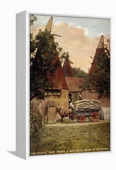 Oast Houses 1908-null-Framed Stretched Canvas