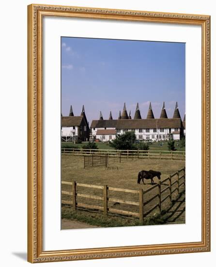 Oast Houses at Whitbread Hop Farm, Tonbridge, Kent, England, United Kingdom-G Richardson-Framed Photographic Print