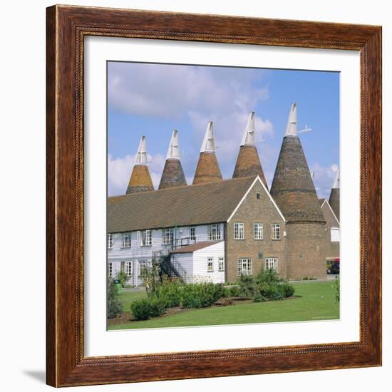 Oast Houses, Whitbread Hop Centre, East Peckham, Kent, England-Roy Rainford-Framed Photographic Print