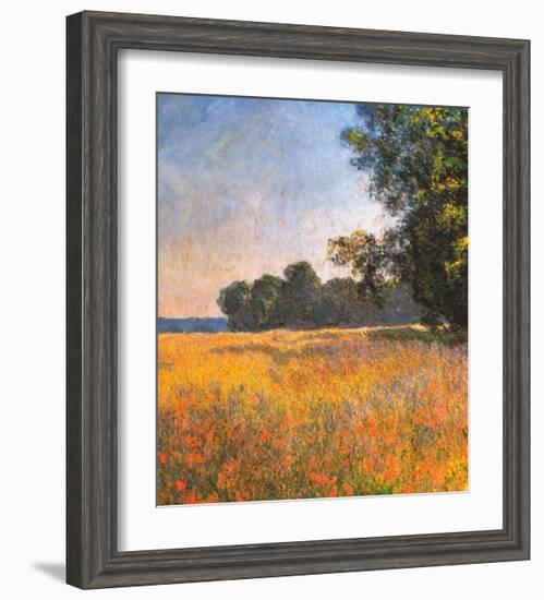 Oat Fields-Claude Monet-Framed Art Print