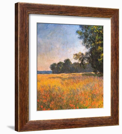 Oat Fields-Claude Monet-Framed Art Print