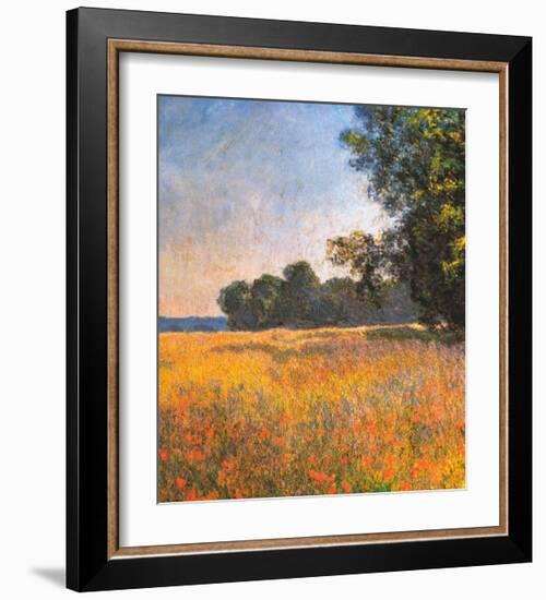 Oat Fields-Claude Monet-Framed Art Print