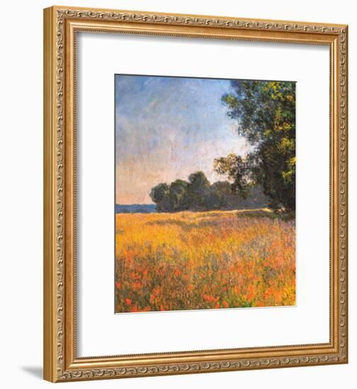 Oat Fields-Claude Monet-Framed Art Print