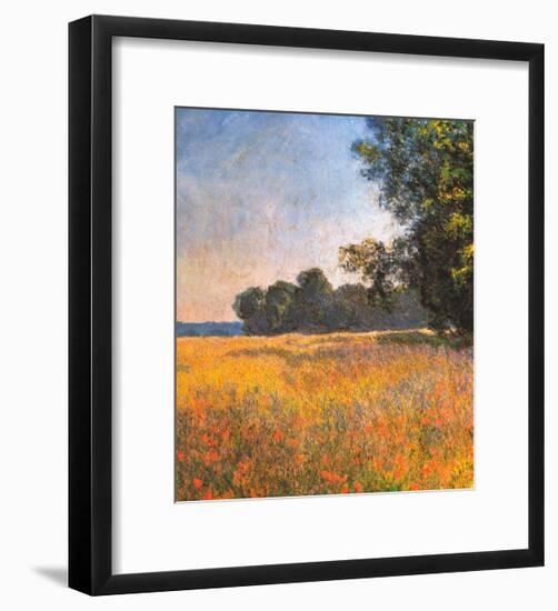 Oat Fields-Claude Monet-Framed Art Print