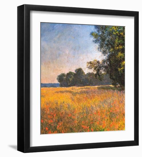 Oat Fields-Claude Monet-Framed Art Print