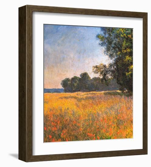 Oat Fields-Claude Monet-Framed Art Print