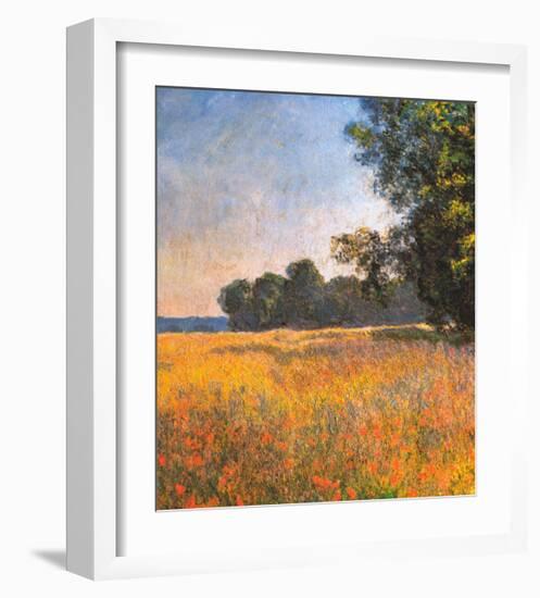 Oat Fields-Claude Monet-Framed Art Print