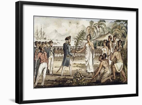 Oatehite, Illustration from 'The Voyages of Captain Cook'-Isaac Robert Cruikshank-Framed Giclee Print