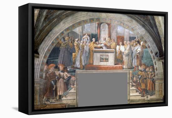 Oath of Pope Leo Iii-Raphael-Framed Premier Image Canvas