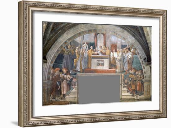 Oath of Pope Leo Iii-Raphael-Framed Giclee Print