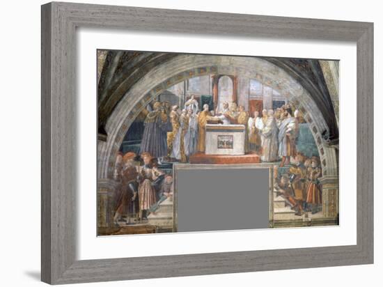 Oath of Pope Leo Iii-Raphael-Framed Giclee Print