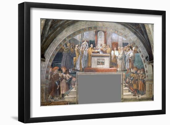 Oath of Pope Leo Iii-Raphael-Framed Giclee Print