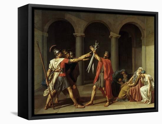 Oath of the Horatii-Jacques Louis David-Framed Premier Image Canvas