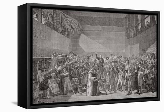 Oath Taken at the Jeu De Paume, 20 June 1789, French Revolution-Jacques-Louis David-Framed Premier Image Canvas